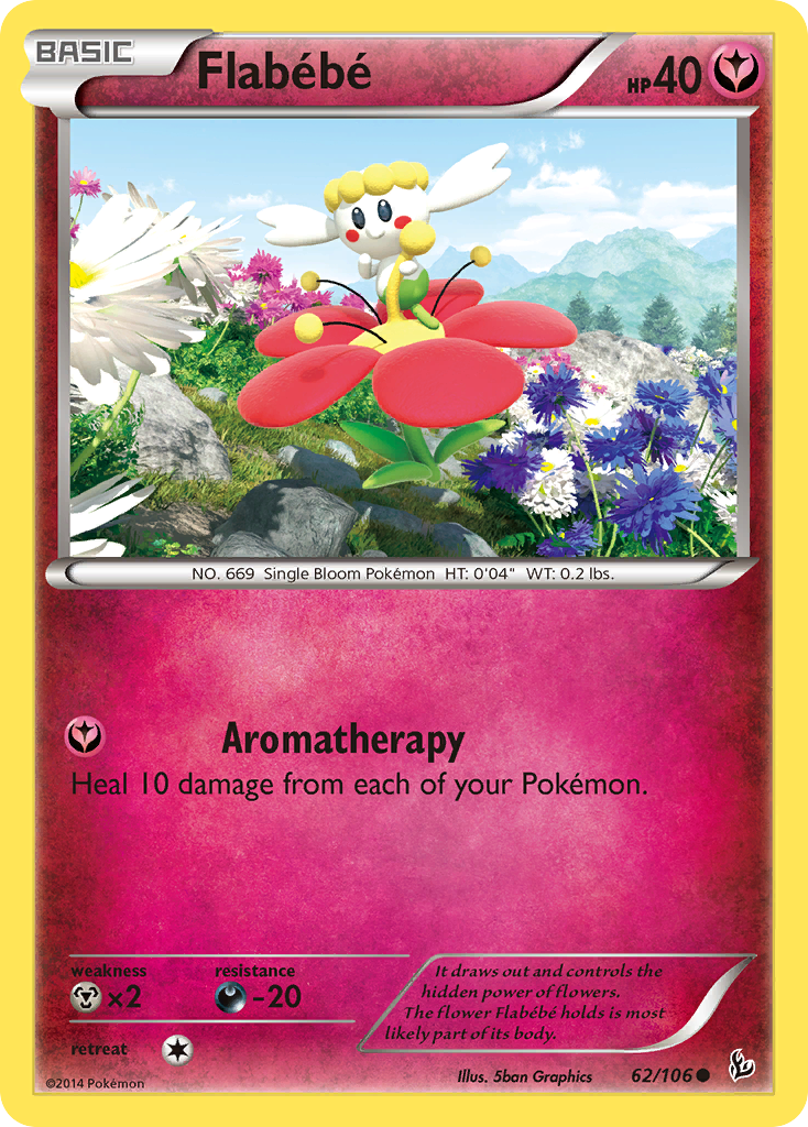 Flabebe (62/106) [XY: Flashfire] | Jomio and Rueliete's Cards and Comics