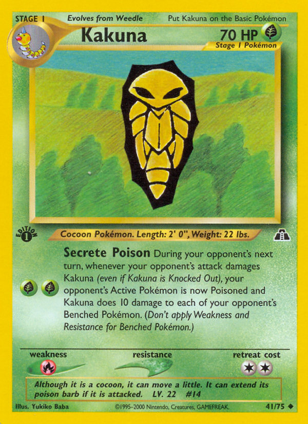 Kakuna (41/75) [Neo Discovery 1st Edition] | Jomio and Rueliete's Cards and Comics