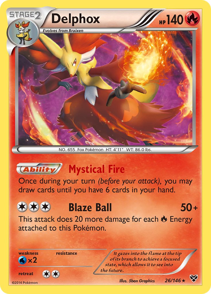 Delphox (26/146) (Theme Deck Exclusive) [XY: Base Set] | Jomio and Rueliete's Cards and Comics