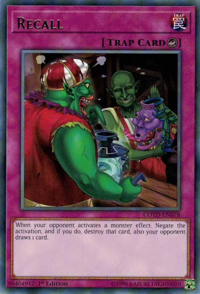 Recall [COTD-EN078] Rare | Jomio and Rueliete's Cards and Comics