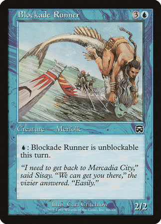 Blockade Runner [Mercadian Masques] | Jomio and Rueliete's Cards and Comics
