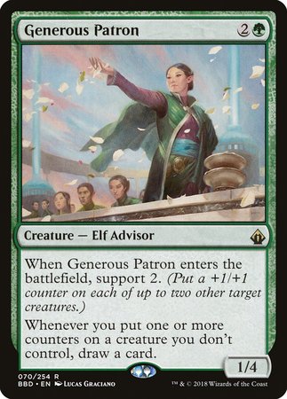Generous Patron [Battlebond] | Jomio and Rueliete's Cards and Comics
