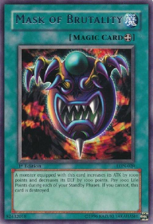 Mask of Brutality [LON-020] Rare | Jomio and Rueliete's Cards and Comics