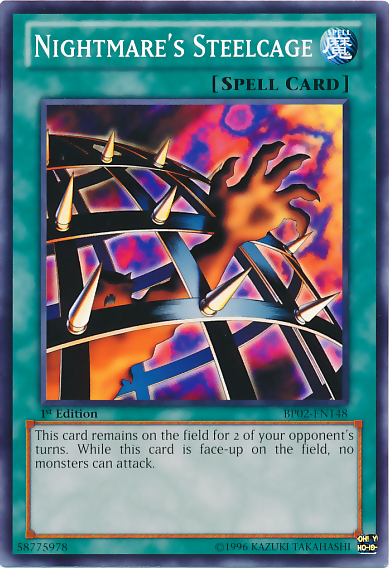 Nightmare's Steelcage [BP02-EN148] Mosaic Rare | Jomio and Rueliete's Cards and Comics