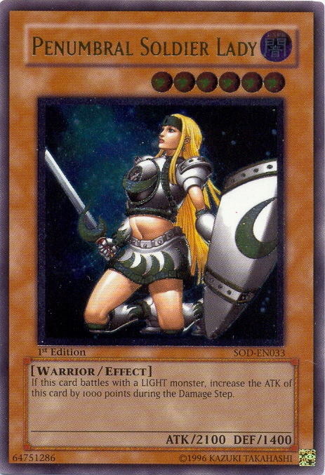 Penumbral Soldier Lady (UTR) [SOD-EN033] Ultimate Rare | Jomio and Rueliete's Cards and Comics