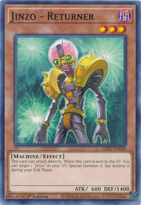 Jinzo - Returner [LED7-EN039] Common | Jomio and Rueliete's Cards and Comics
