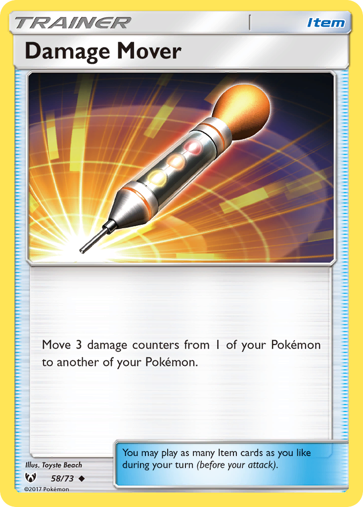 Damage Mover (58/73) [Sun & Moon: Shining Legends] | Jomio and Rueliete's Cards and Comics