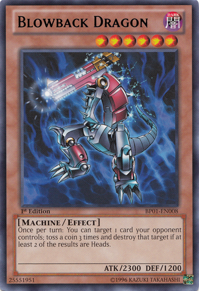 Blowback Dragon [BP01-EN008] Rare | Jomio and Rueliete's Cards and Comics