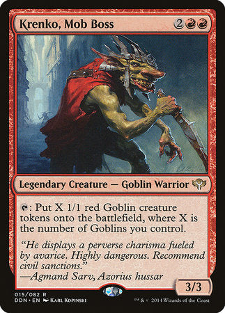 Krenko, Mob Boss [Duel Decks: Speed vs. Cunning] | Jomio and Rueliete's Cards and Comics