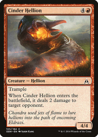 Cinder Hellion [Oath of the Gatewatch] | Jomio and Rueliete's Cards and Comics
