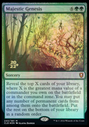 Majestic Genesis [Commander Legends: Battle for Baldur's Gate Prerelease Promos] | Jomio and Rueliete's Cards and Comics