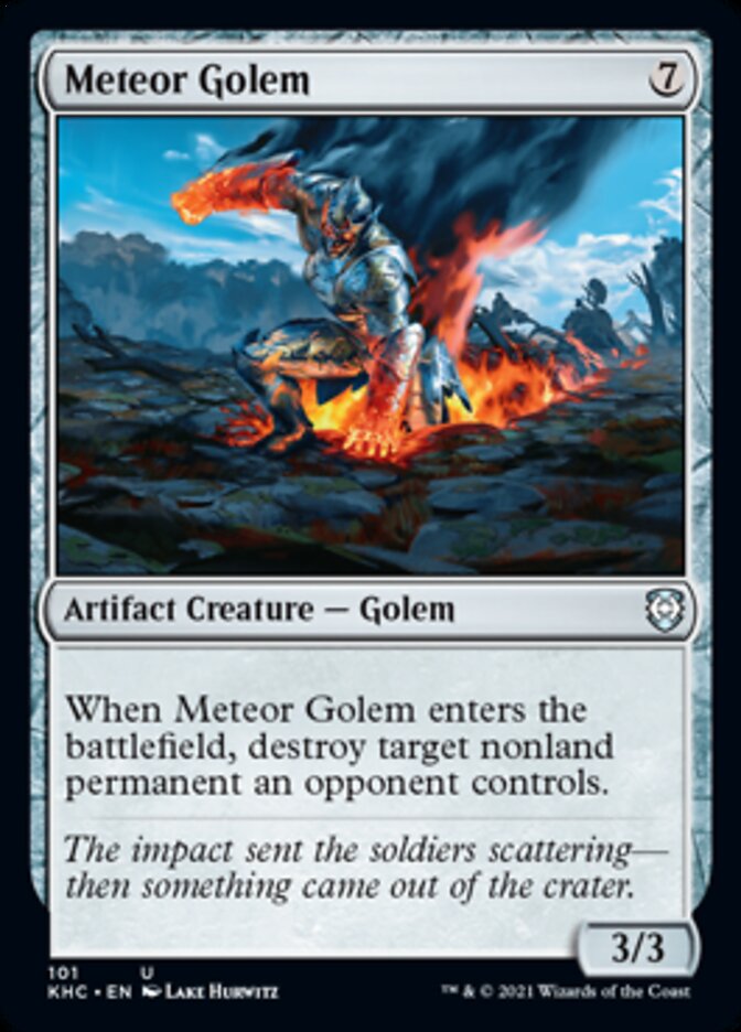Meteor Golem [Kaldheim Commander] | Jomio and Rueliete's Cards and Comics