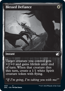 Blessed Defiance [Innistrad: Double Feature] | Jomio and Rueliete's Cards and Comics