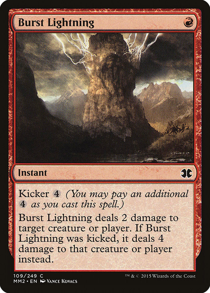 Burst Lightning [Modern Masters 2015] | Jomio and Rueliete's Cards and Comics