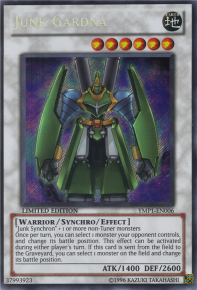 Junk Gardna [YMP1-EN006] Secret Rare | Jomio and Rueliete's Cards and Comics