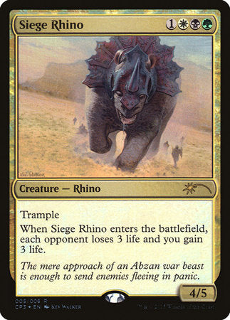 Siege Rhino [Magic Origins Clash Pack] | Jomio and Rueliete's Cards and Comics