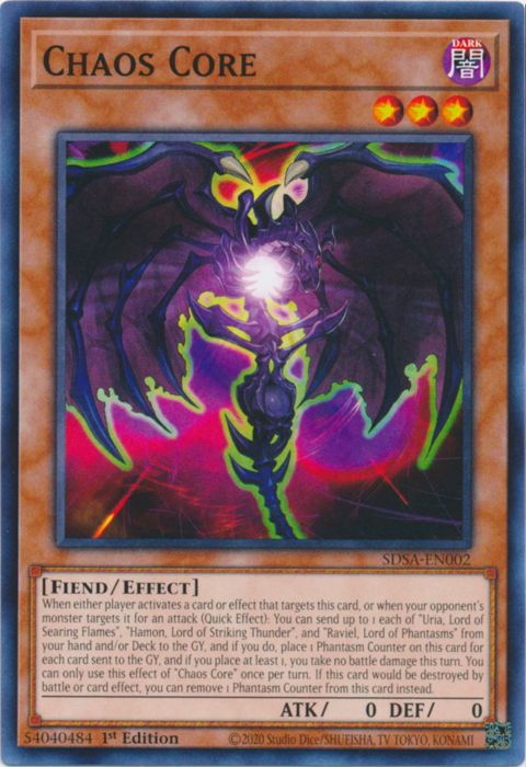 Chaos Core [SDSA-EN002] Common | Jomio and Rueliete's Cards and Comics