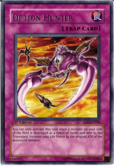 Option Hunter [SOI-EN058] Rare | Jomio and Rueliete's Cards and Comics