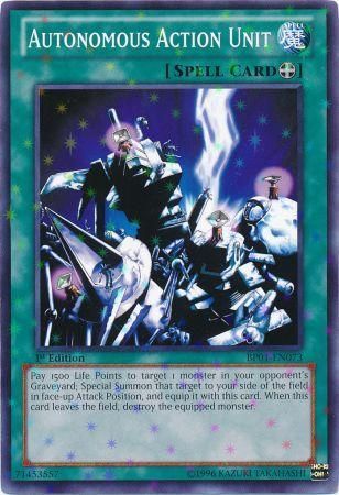 Autonomous Action Unit [BP01-EN073] Starfoil Rare | Jomio and Rueliete's Cards and Comics