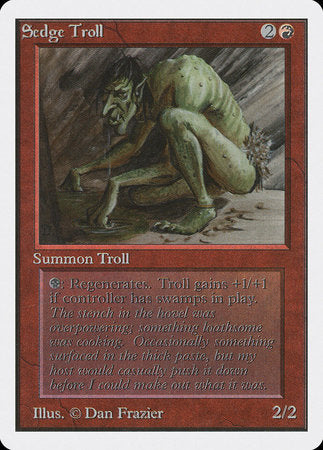 Sedge Troll [Unlimited Edition] | Jomio and Rueliete's Cards and Comics