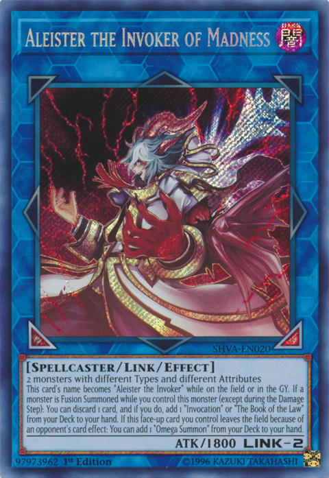 Aleister the Invoker of Madness [SHVA-EN020] Secret Rare | Jomio and Rueliete's Cards and Comics