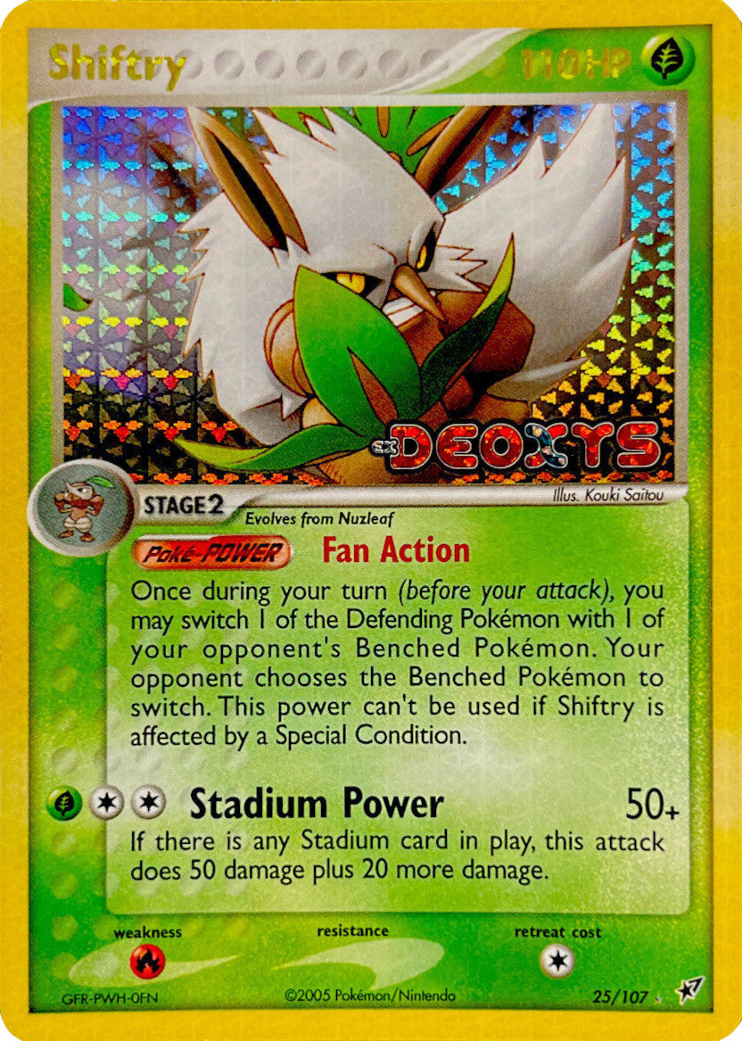 Shiftry (25/107) (Stamped) [EX: Deoxys] | Jomio and Rueliete's Cards and Comics