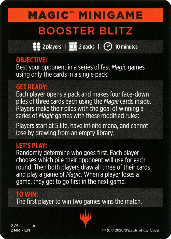 Booster Blitz (Magic Minigame) [Zendikar Rising Minigame] | Jomio and Rueliete's Cards and Comics