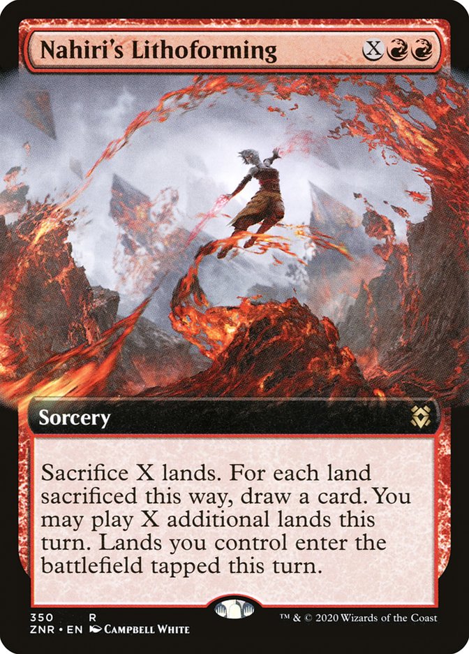 Nahiri's Lithoforming (Extended Art) [Zendikar Rising] | Jomio and Rueliete's Cards and Comics