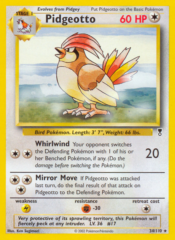 Pidgeotto (34/110) [Legendary Collection] | Jomio and Rueliete's Cards and Comics