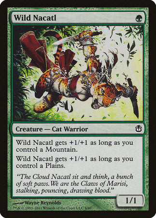 Wild Nacatl [Duel Decks: Ajani vs. Nicol Bolas] | Jomio and Rueliete's Cards and Comics