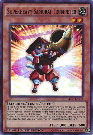 Superheavy Samurai Trumpeter (SE) [SECE-ENS02] Super Rare | Jomio and Rueliete's Cards and Comics