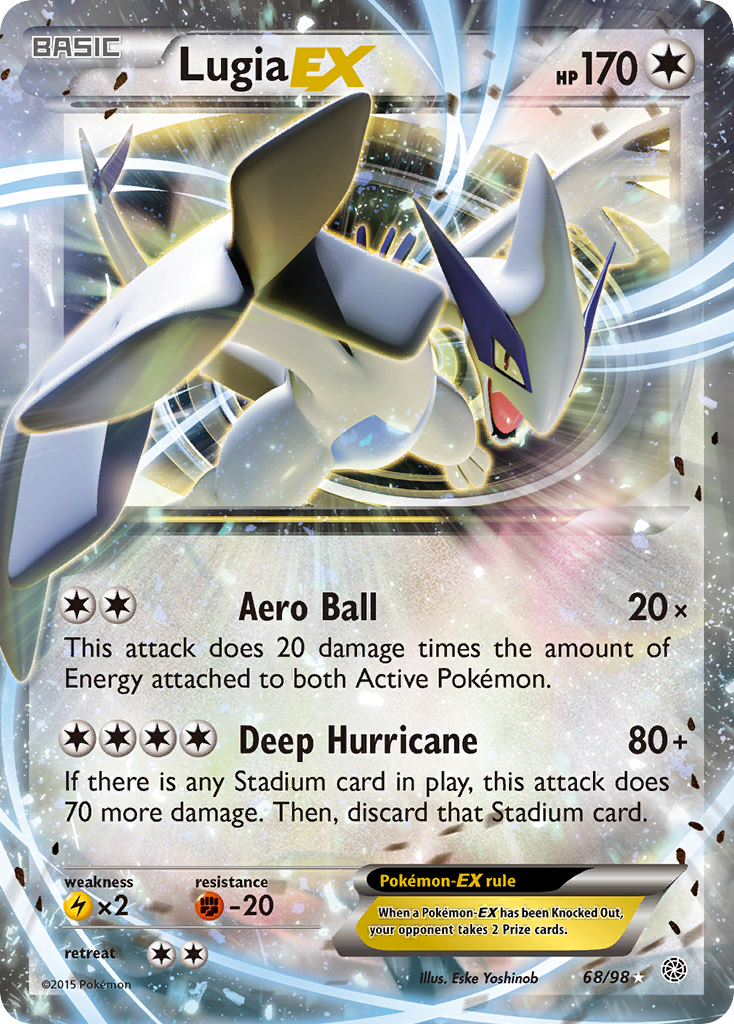 Lugia EX (68/98) [XY: Ancient Origins] | Jomio and Rueliete's Cards and Comics