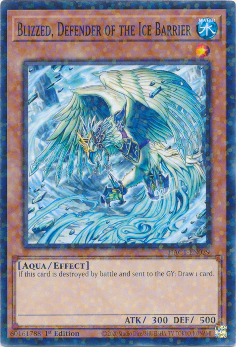Blizzed, Defender of the Ice Barrier (Duel Terminal) [HAC1-EN029] Common | Jomio and Rueliete's Cards and Comics