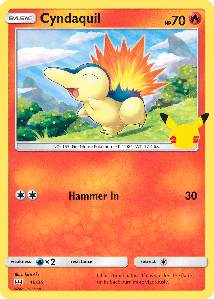 Cyndaquil (10/25) [McDonald's 25th Anniversary] | Jomio and Rueliete's Cards and Comics