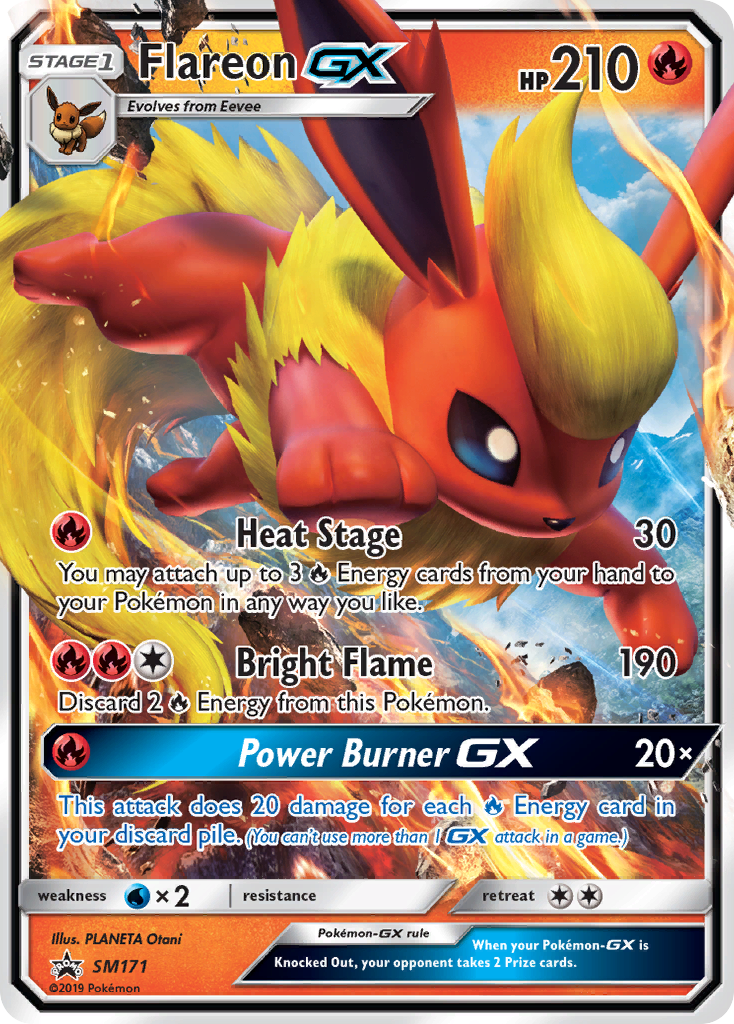 Flareon GX (SM171) [Sun & Moon: Black Star Promos] | Jomio and Rueliete's Cards and Comics