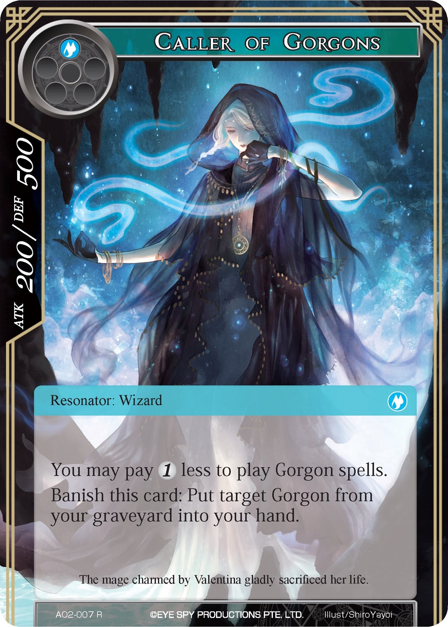 Caller of Gorgons (AO2-007) [Alice Origin II] | Jomio and Rueliete's Cards and Comics