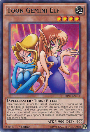 Toon Gemini Elf [BP03-EN014] Rare | Jomio and Rueliete's Cards and Comics