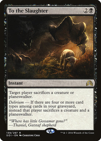 To the Slaughter [Shadows over Innistrad] | Jomio and Rueliete's Cards and Comics