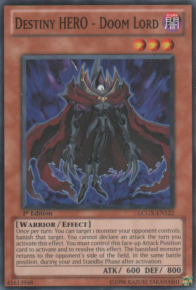 Destiny HERO - Doom Lord [LCGX-EN122] Common | Jomio and Rueliete's Cards and Comics