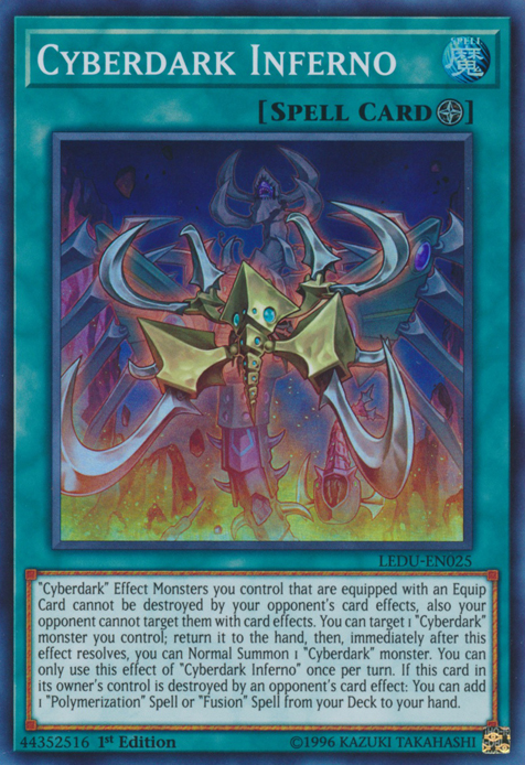 Cyberdark Inferno [LEDU-EN025] Super Rare | Jomio and Rueliete's Cards and Comics