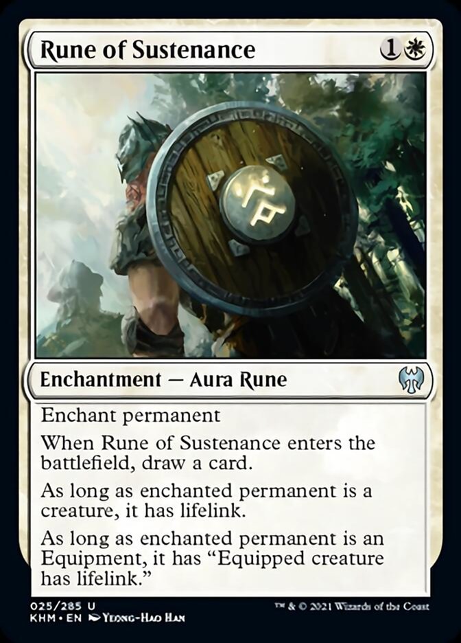 Rune of Sustenance [Kaldheim] | Jomio and Rueliete's Cards and Comics