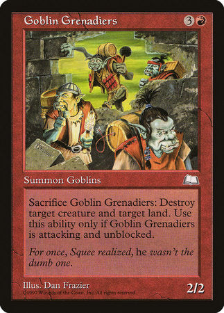 Goblin Grenadiers [Weatherlight] | Jomio and Rueliete's Cards and Comics