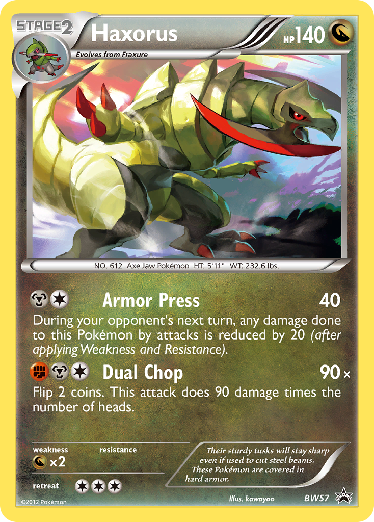 Haxorus (BW57) [Black & White: Black Star Promos] | Jomio and Rueliete's Cards and Comics