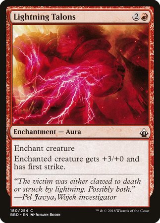Lightning Talons [Battlebond] | Jomio and Rueliete's Cards and Comics