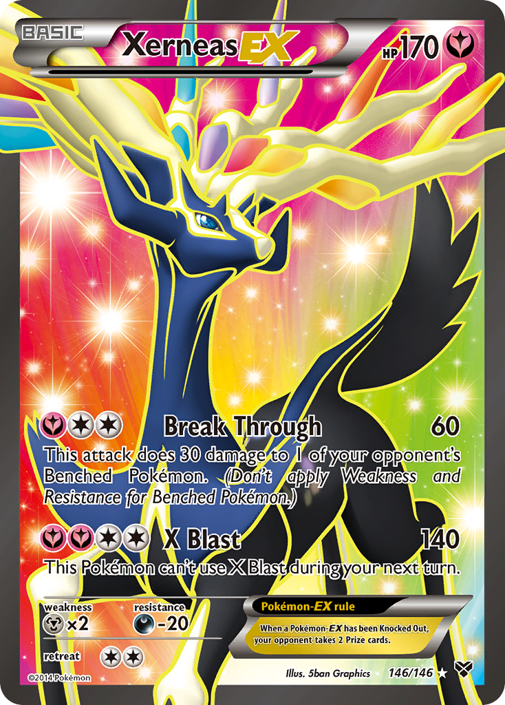 Xerneas EX (146/146) [XY: Base Set] | Jomio and Rueliete's Cards and Comics