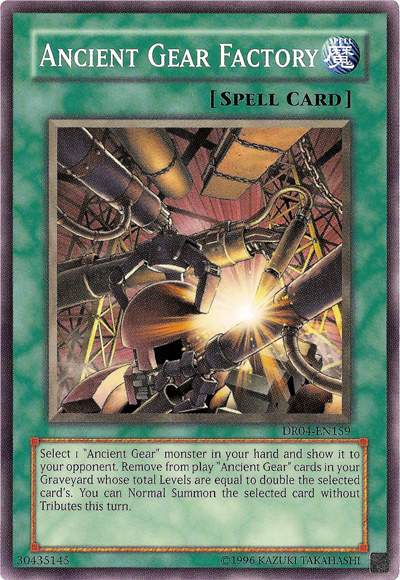 Ancient Gear Factory [DR04-EN159] Common | Jomio and Rueliete's Cards and Comics