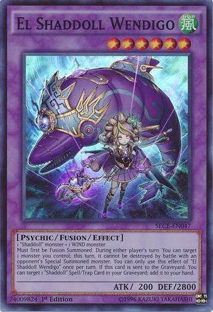 El Shaddoll Wendigo [SECE-EN047] Super Rare | Jomio and Rueliete's Cards and Comics