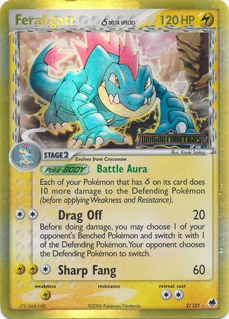 Feraligatr (2/101) (Delta Species) (Stamped) [EX: Dragon Frontiers] | Jomio and Rueliete's Cards and Comics