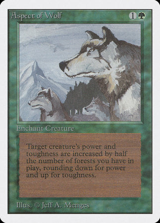 Aspect of Wolf [Unlimited Edition] | Jomio and Rueliete's Cards and Comics