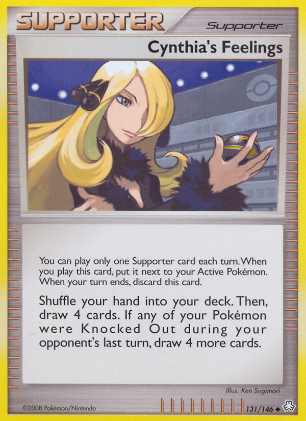 Cynthia's Feelings (131/146) [Diamond & Pearl: Legends Awakened] | Jomio and Rueliete's Cards and Comics